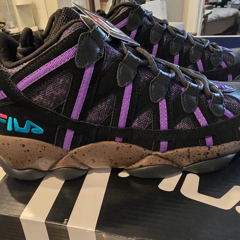 Fila Stackhouse Spaghetti Men's Shoes Black-Pinecone-Purple 1BM01269-972 SZ 11